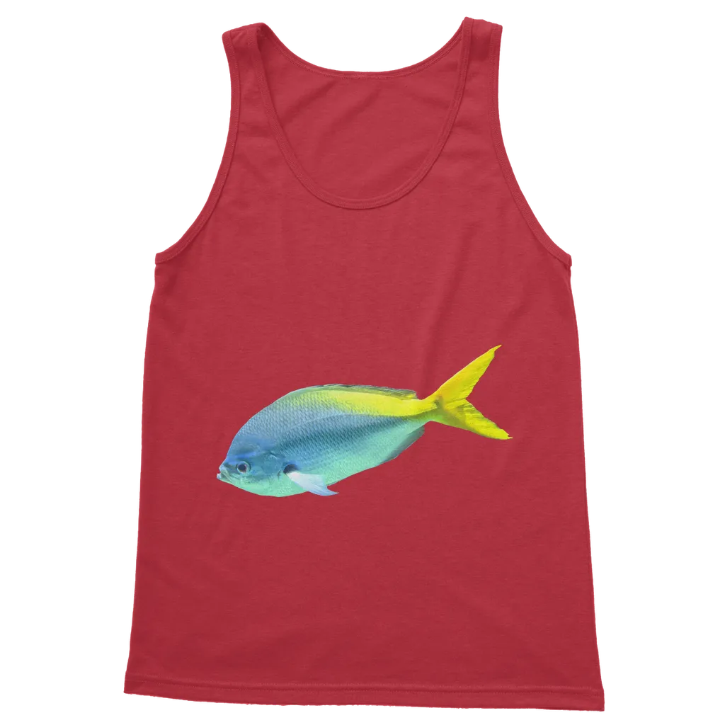 Blue Yellow Fish Classic Adult Vest Top