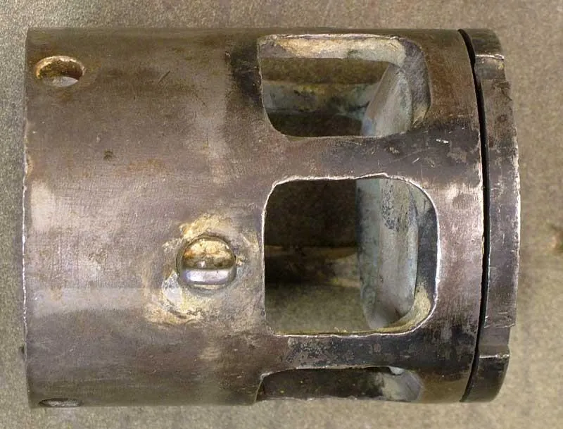 British Vickers WWI Muzzle Attachment w/ Battle Damage: Sample 2