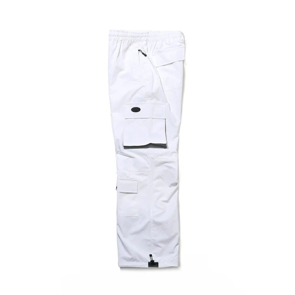 CARGO POCKET BOX TRACK PANTS WHITE