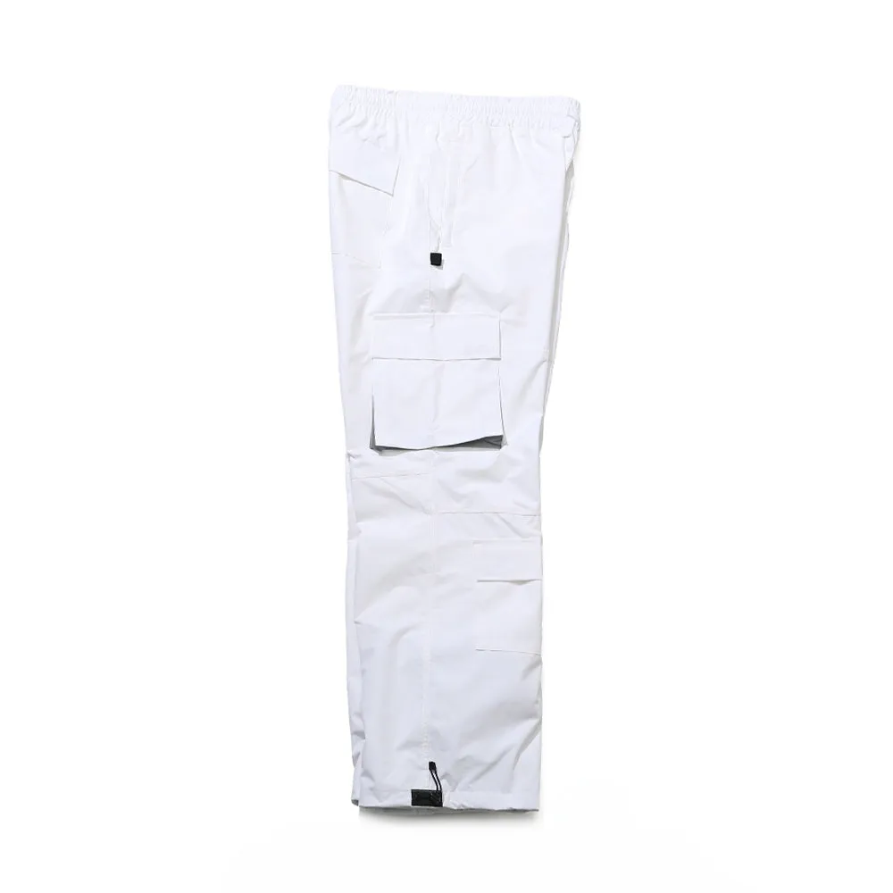 CARGO POCKET BOX TRACK PANTS WHITE