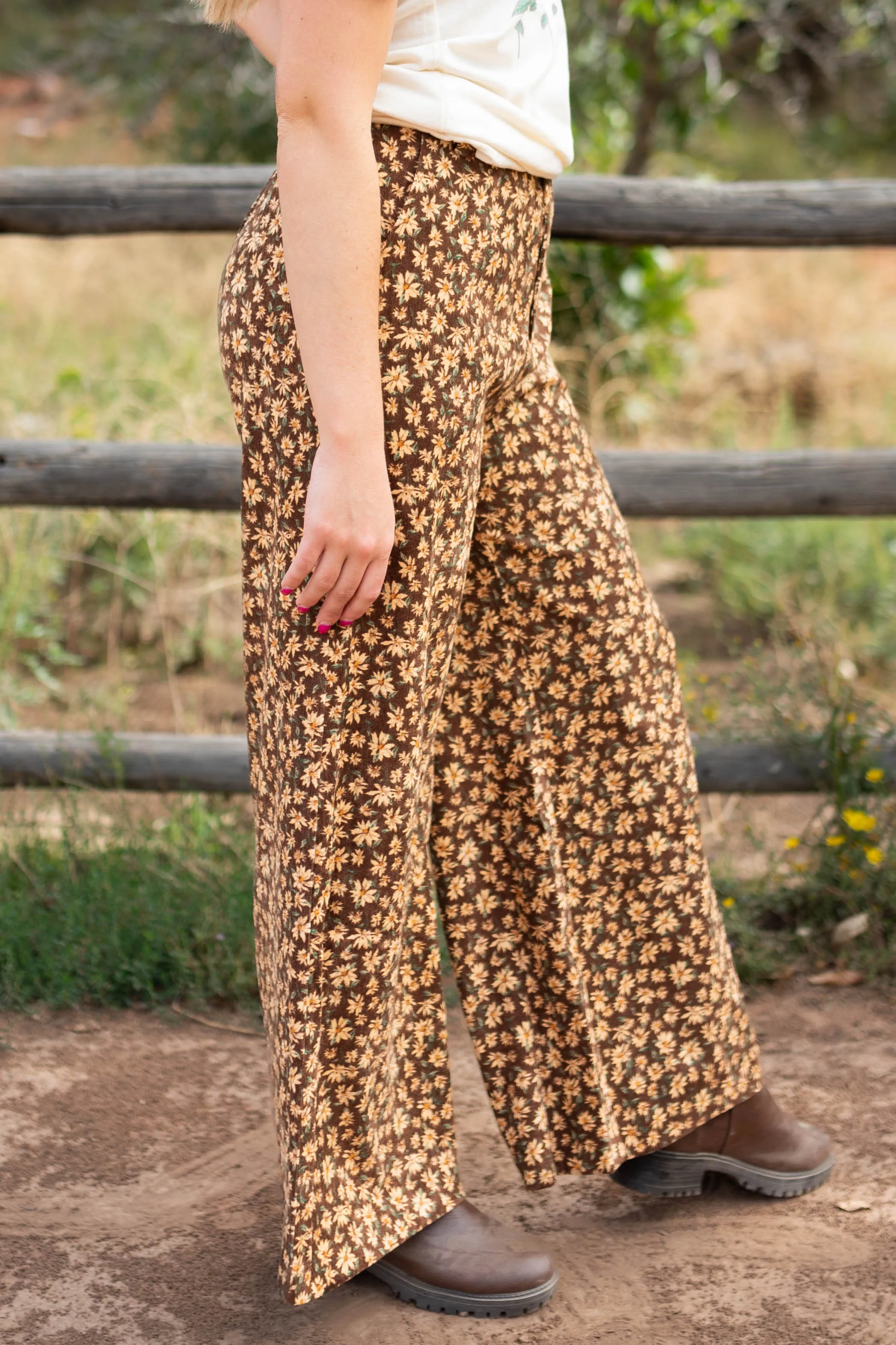 Cersei Brown Floral Pants