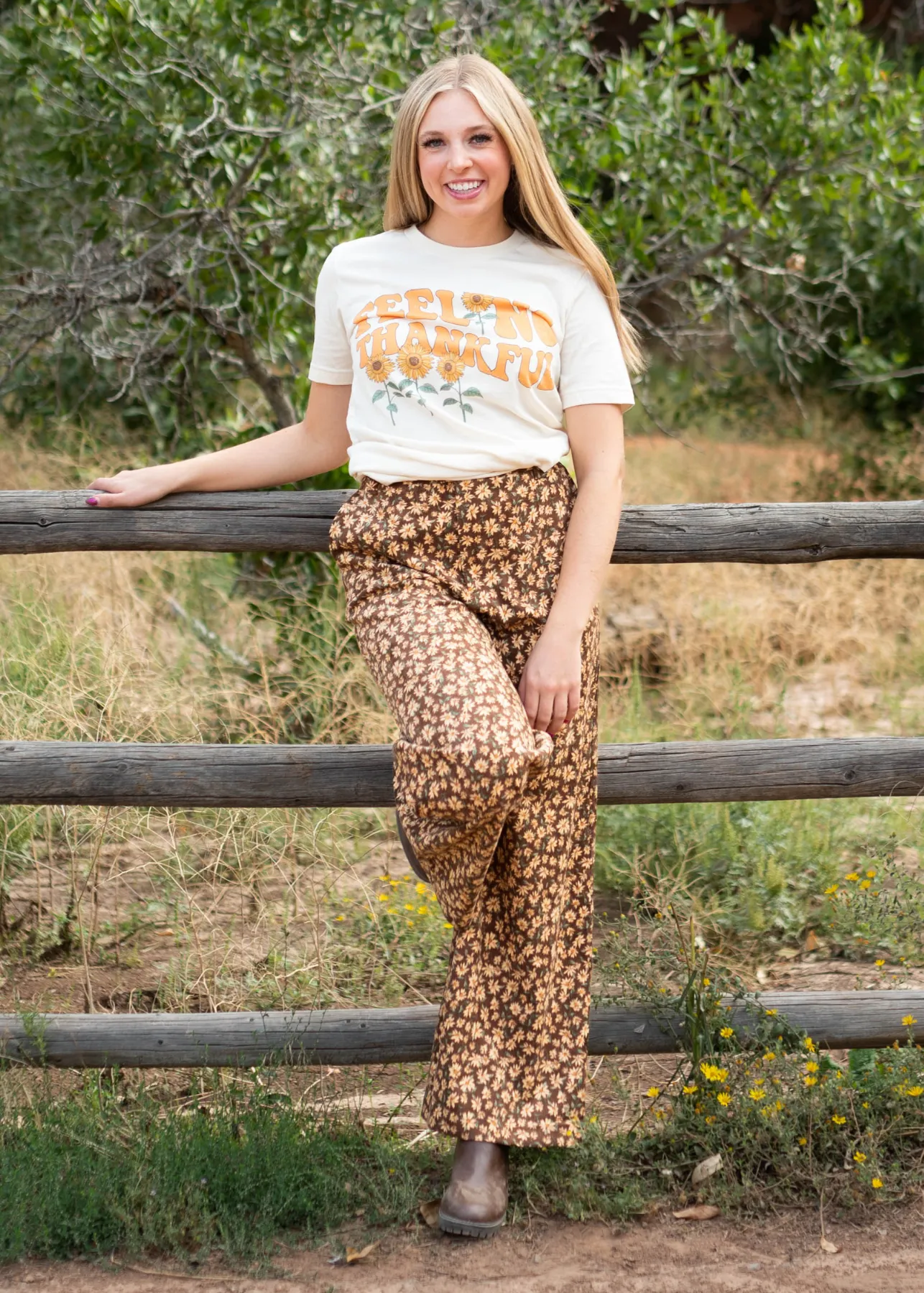 Cersei Brown Floral Pants