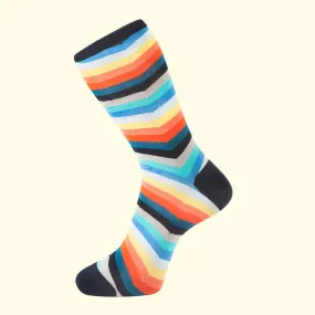 Chevron Stripe Pattern Sock in Multicolour