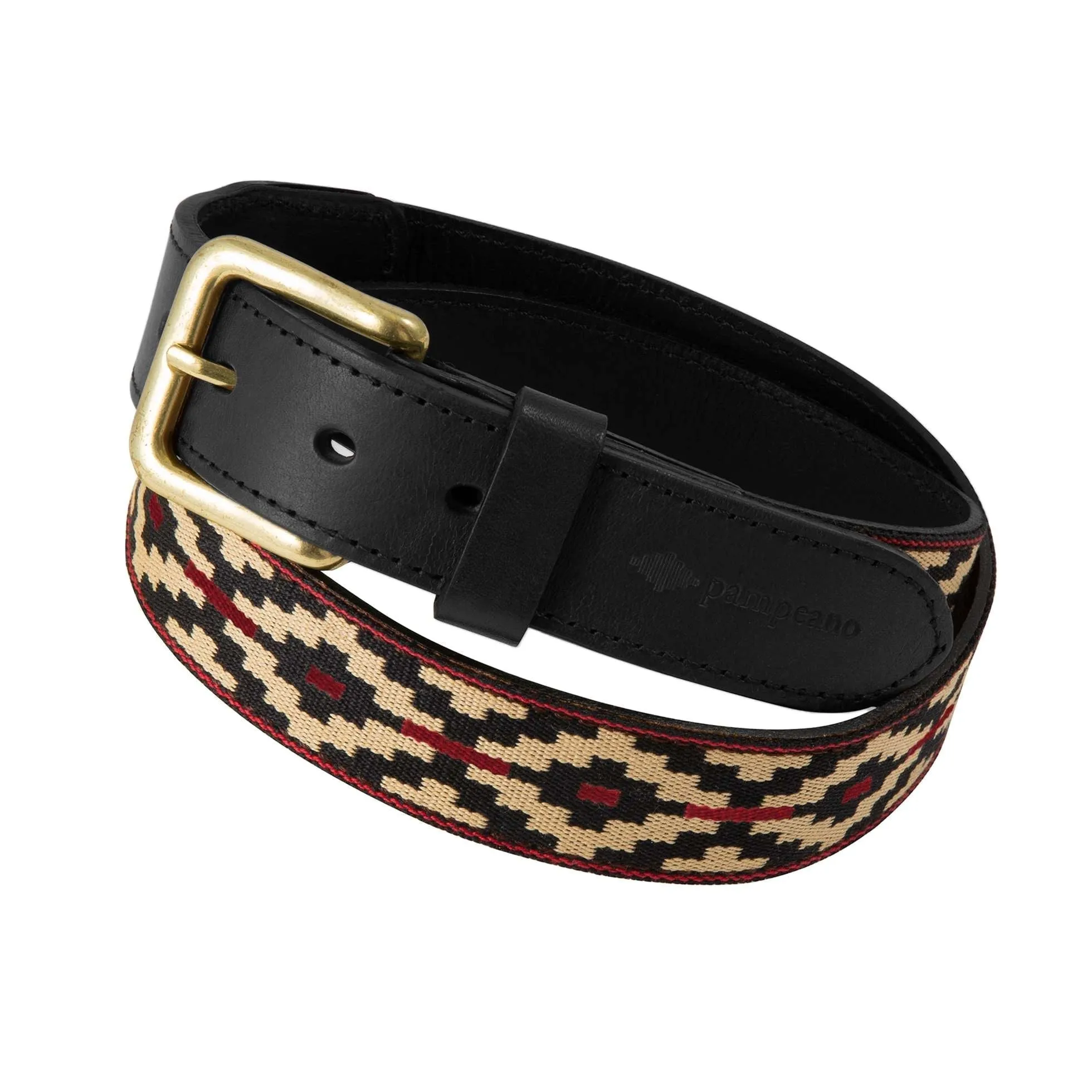 'Cincha' pampeano Belt - Black and Red