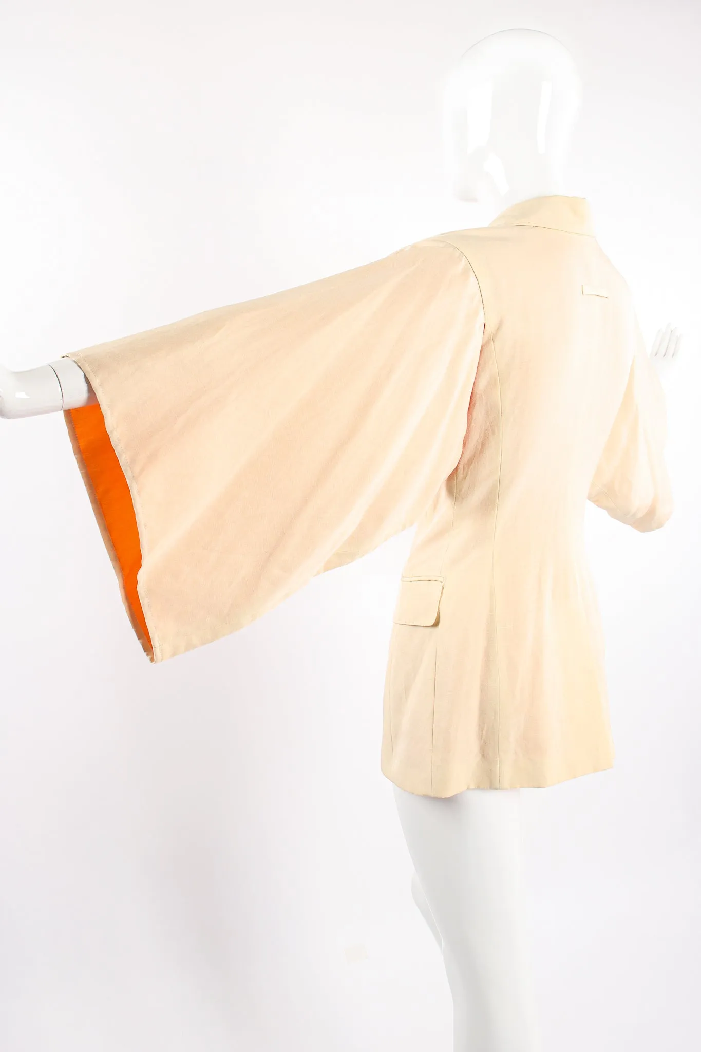 Double Breasted Kimono Sleeve Jacket