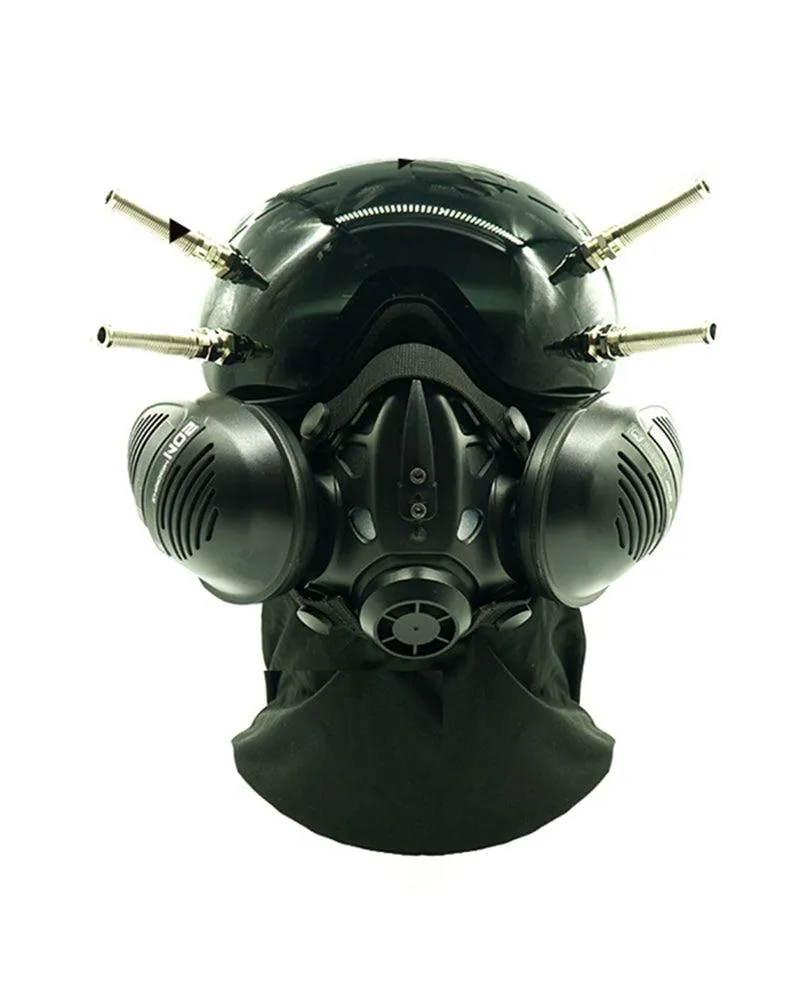 Futuristic Cyberpunk Goggles And Mask