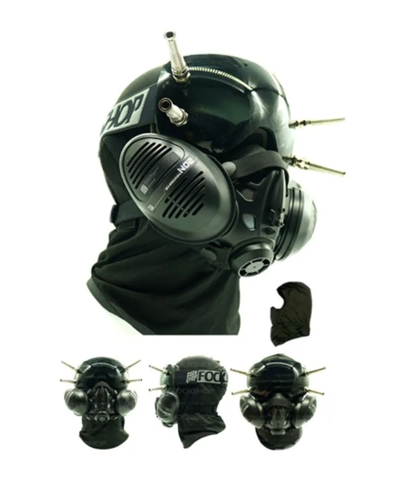 Futuristic Cyberpunk Goggles And Mask