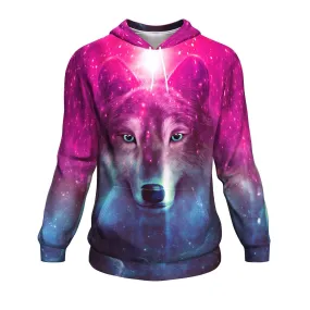 Galaxy Wolf Premium Pullover Hoodie