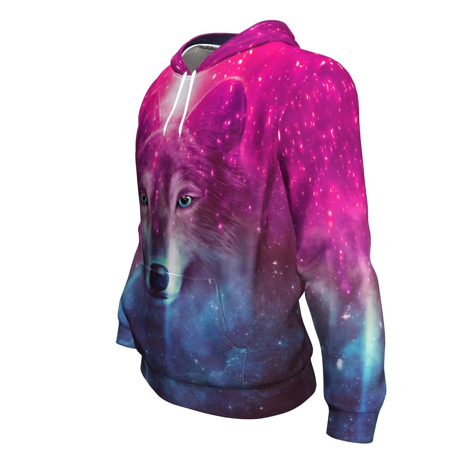 Galaxy Wolf Premium Pullover Hoodie