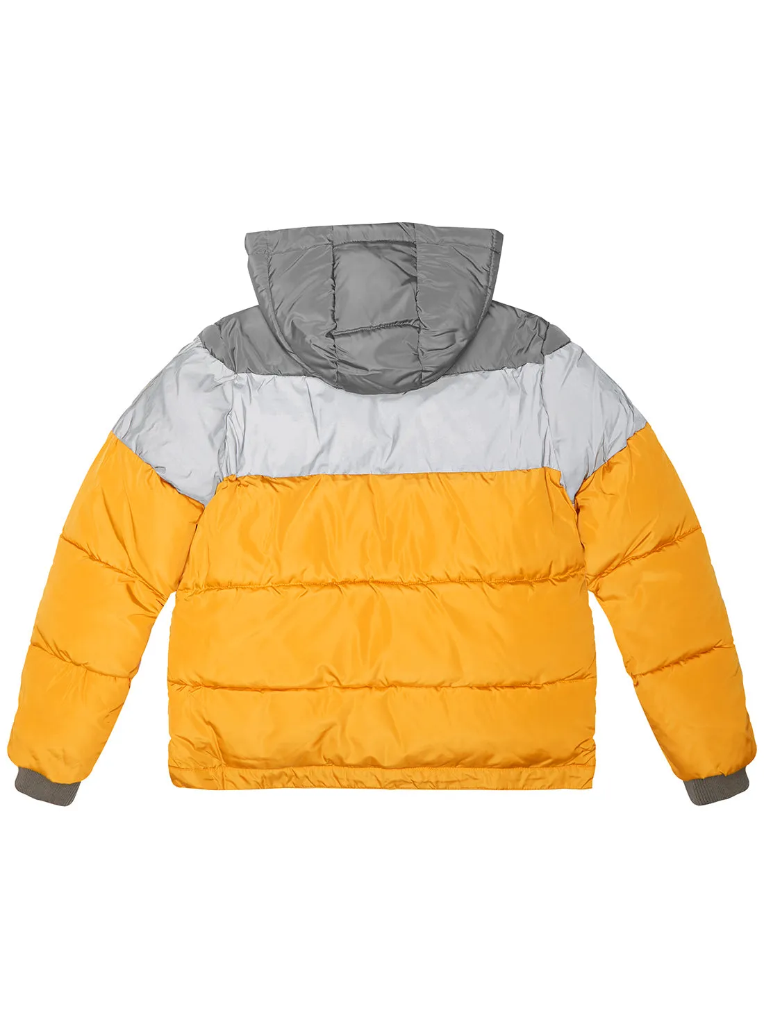 Grey Orange Puffer Jacket (7-16)