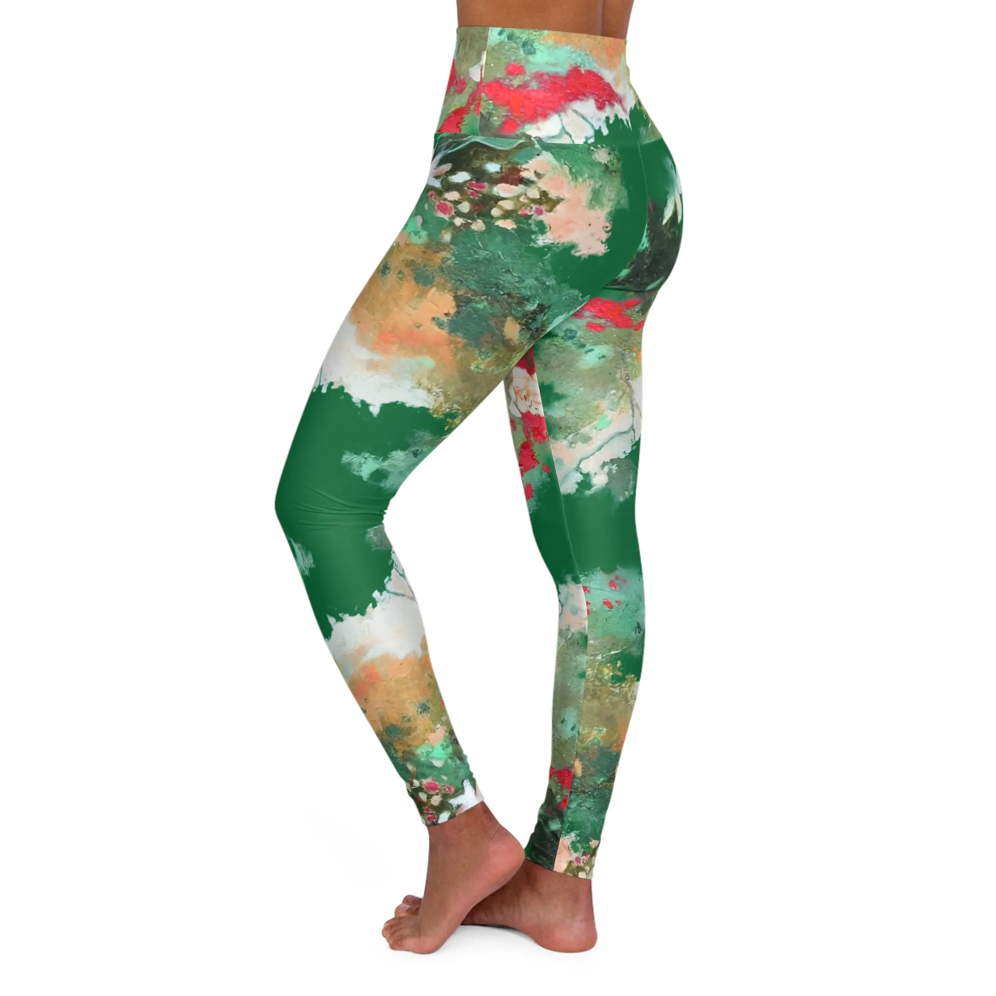 High Waisted Yoga Leggings (AOP)