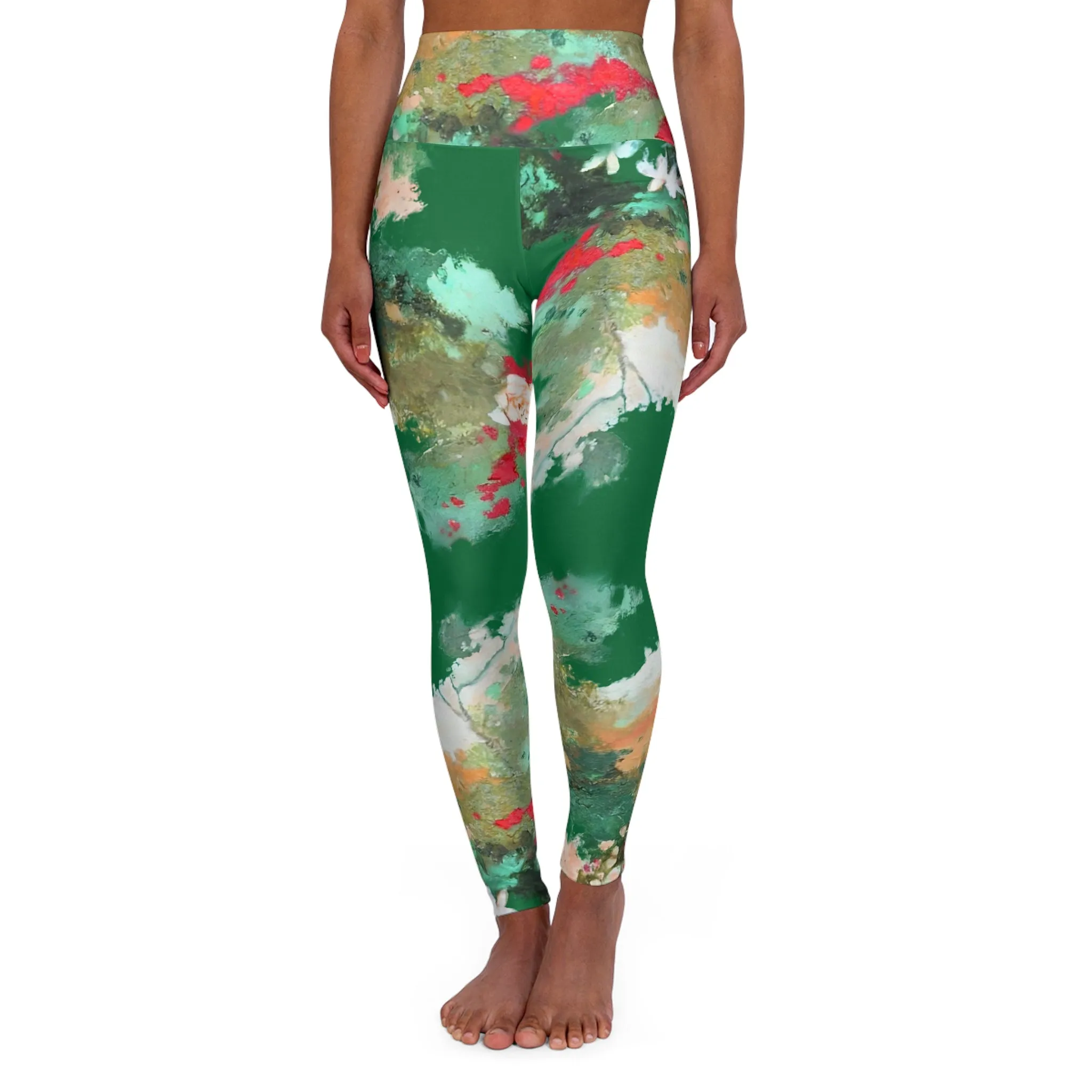 High Waisted Yoga Leggings (AOP)
