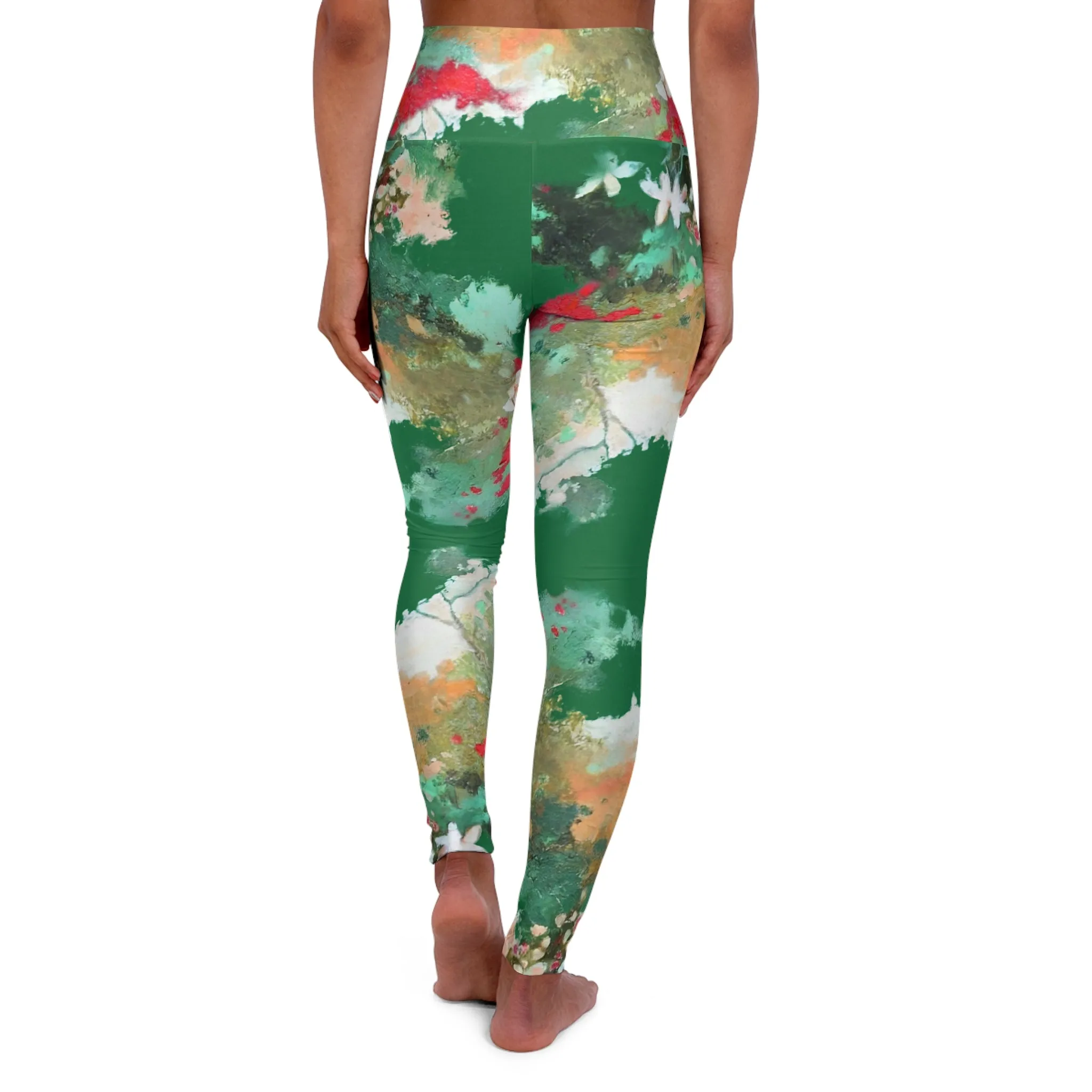 High Waisted Yoga Leggings (AOP)