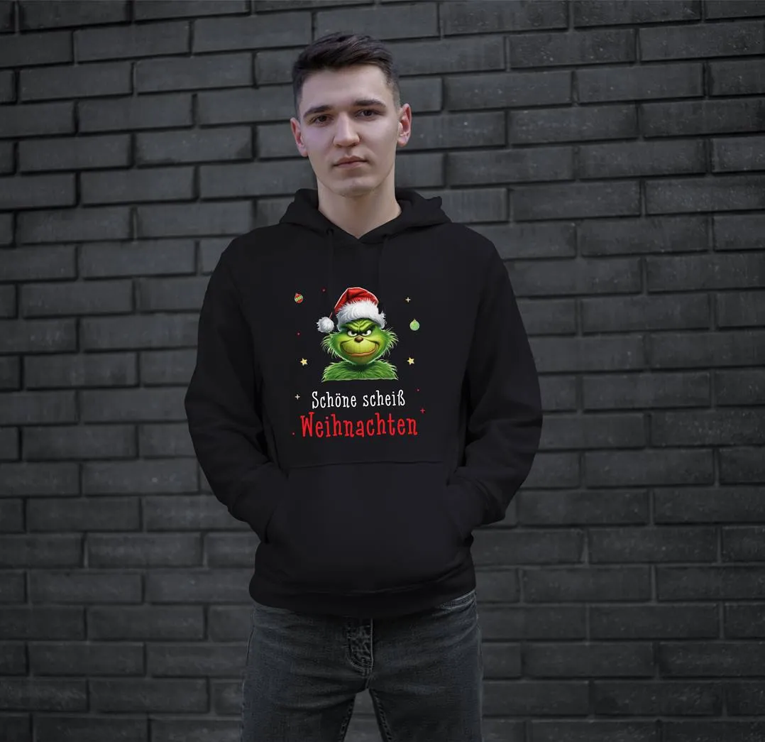 Hoodie - Grinch - Schöne scheiß Weihnachten (CS)