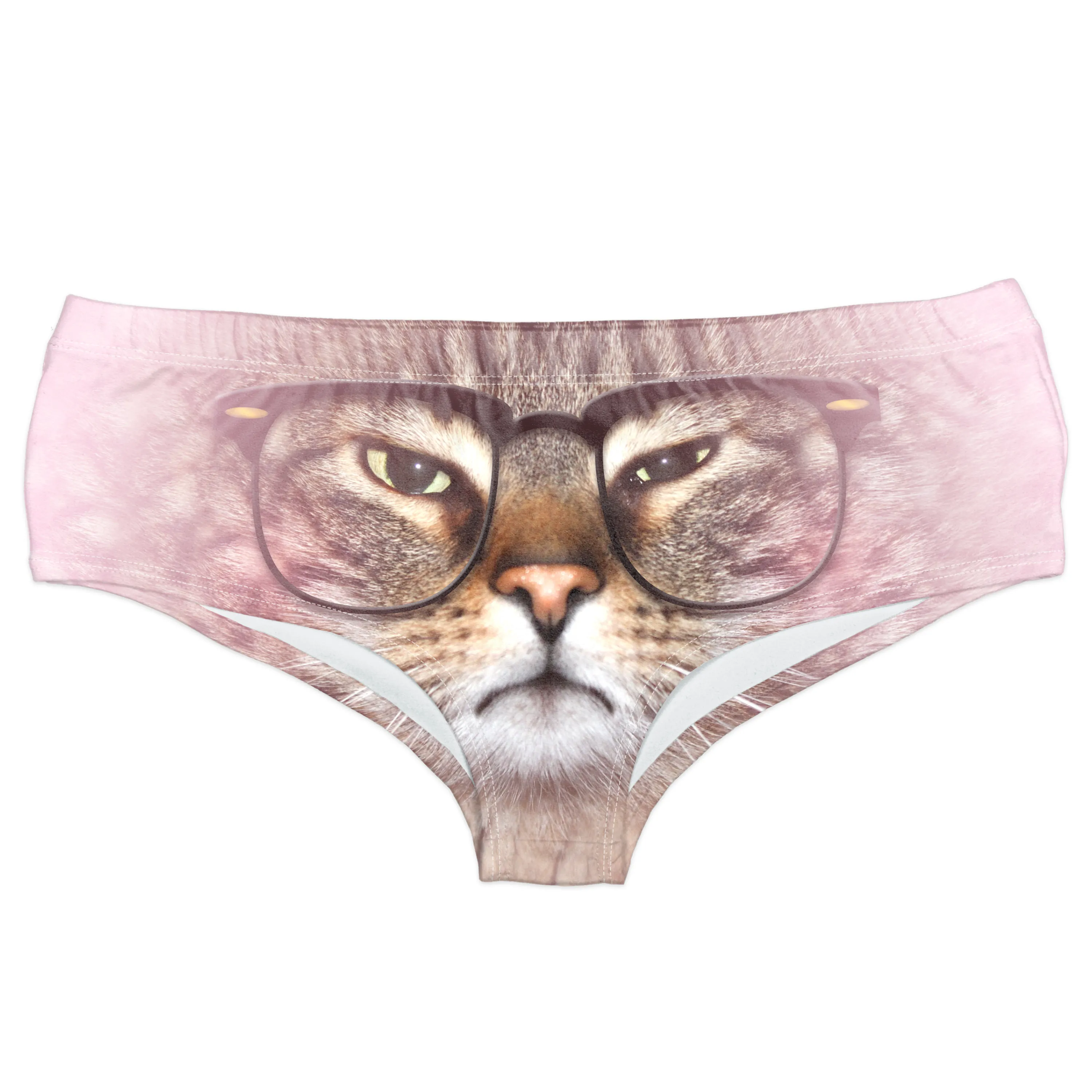 Horn Pantie - Grumpy Glasses Caticorn (6-10 UK Size)