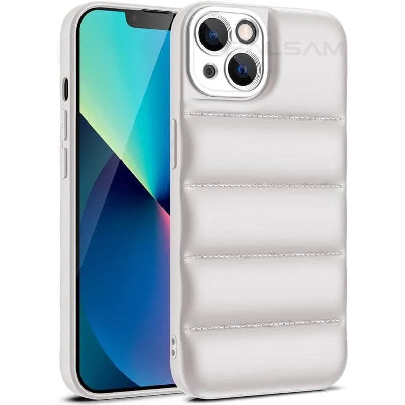 iPhone 14 Down Jacket Puffer Soft Silicon Case