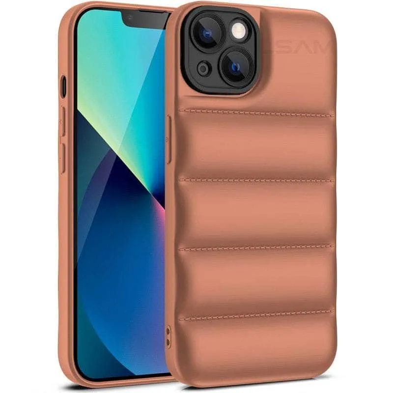 iPhone 14 Down Jacket Puffer Soft Silicon Case
