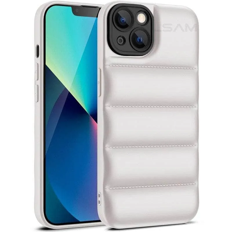 iPhone 14 Down Jacket Puffer Soft Silicon Case