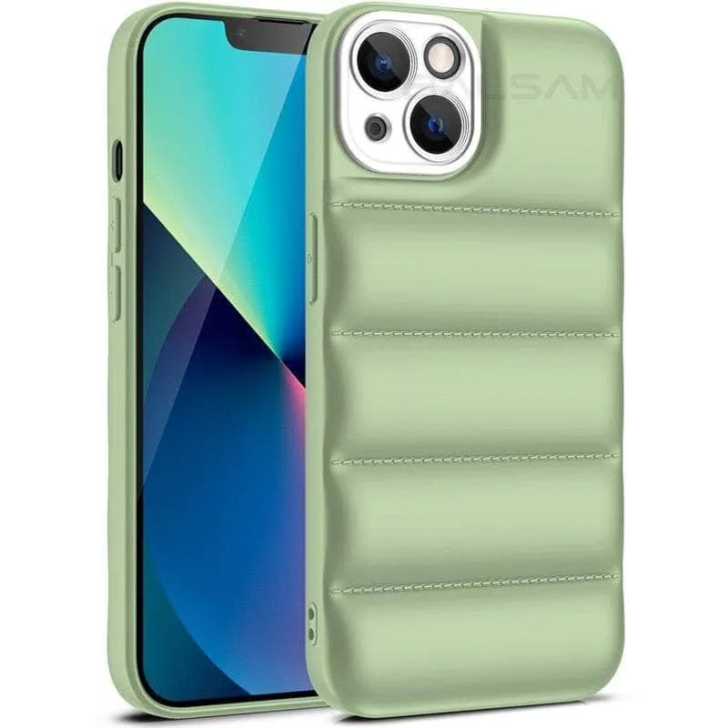 iPhone 14 Down Jacket Puffer Soft Silicon Case