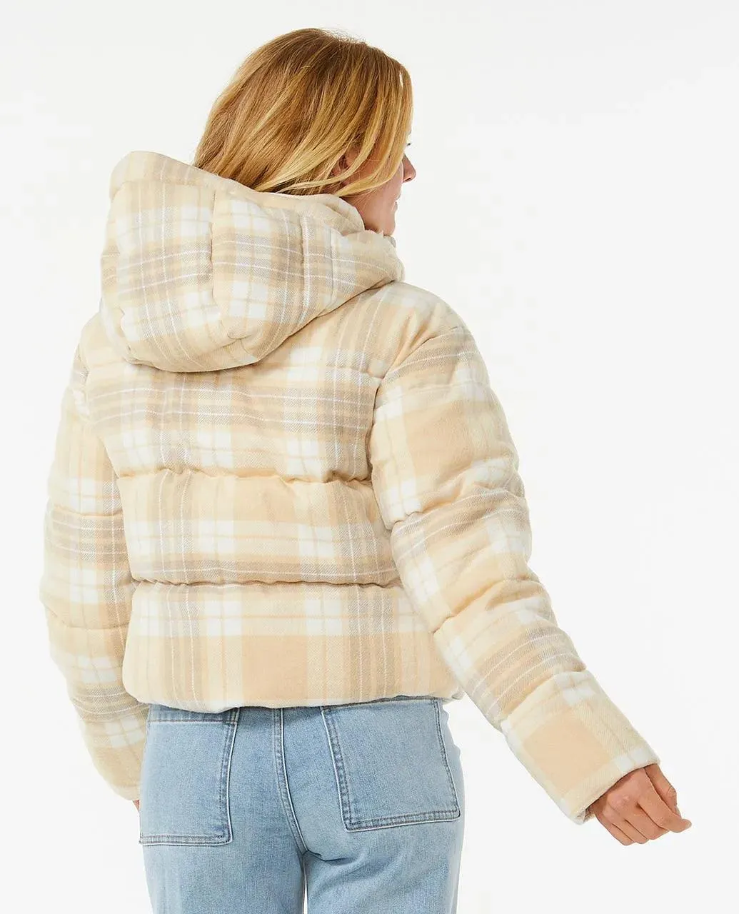 Jacket Rip Curl Anti-Series Surf Check Puffer / Natural
