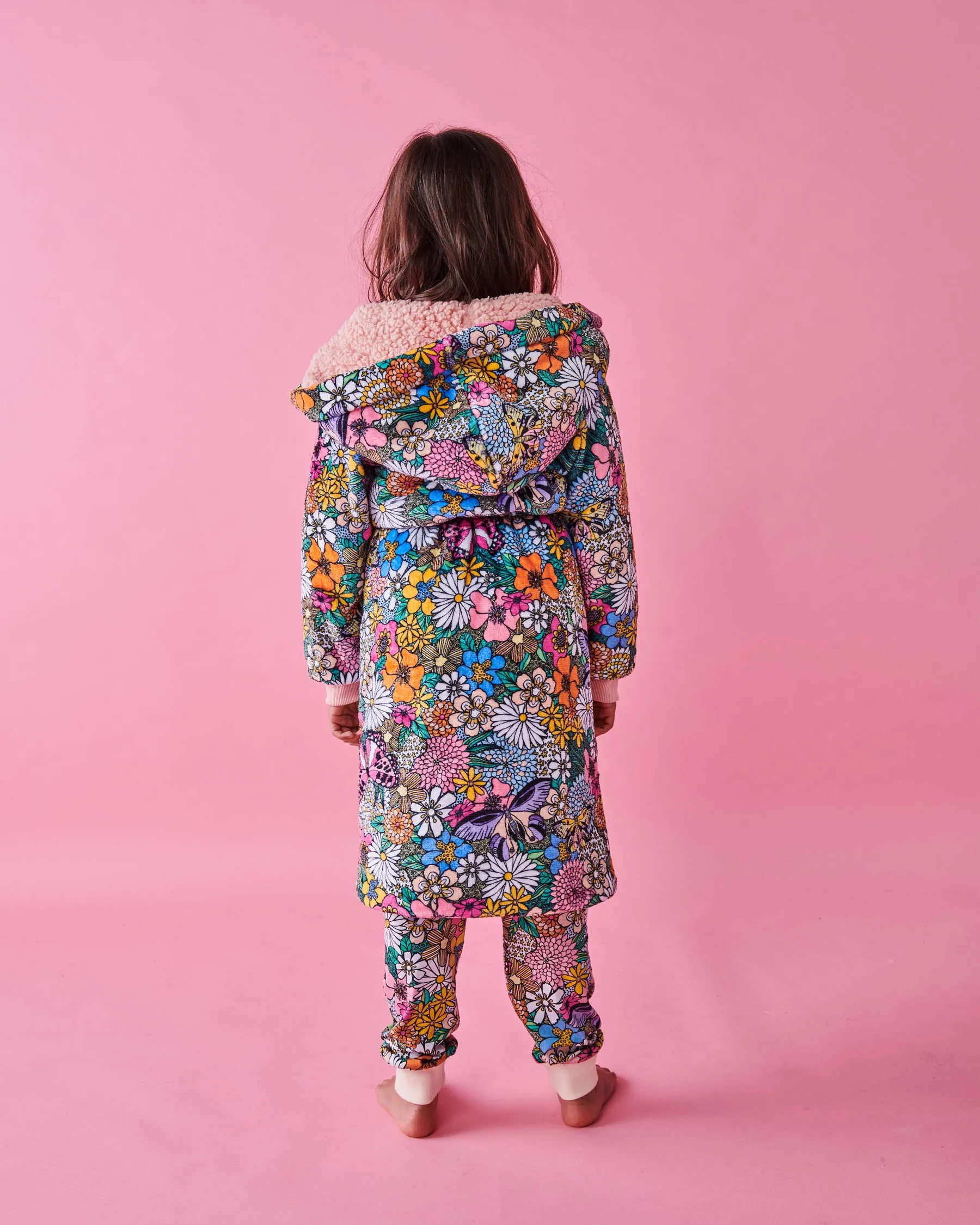 Kip & Co Bliss Floral Kuddle Kids Robe