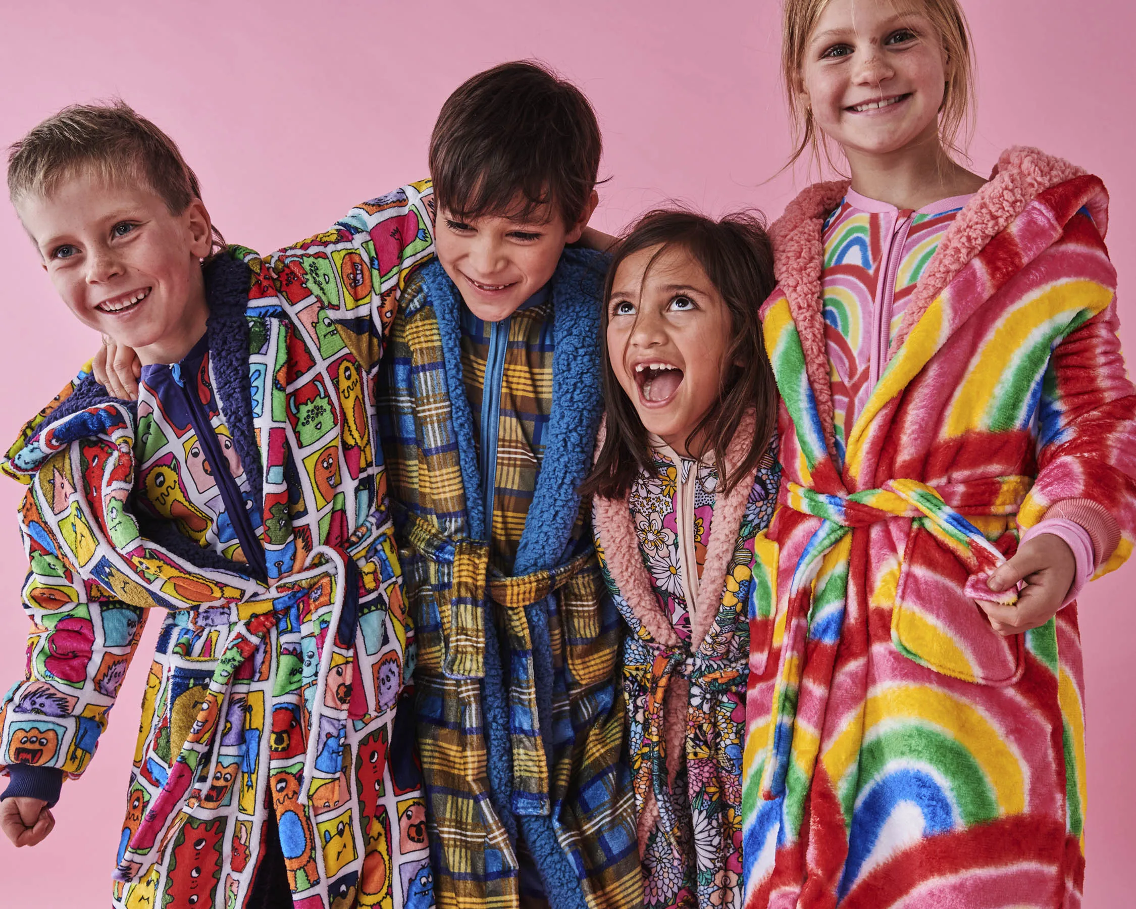 Kip & Co Bliss Floral Kuddle Kids Robe