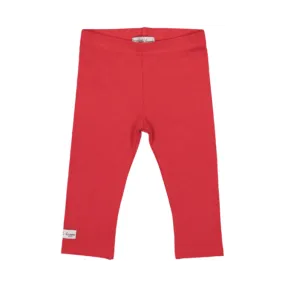 Lil Leggs Red Basic Leggings