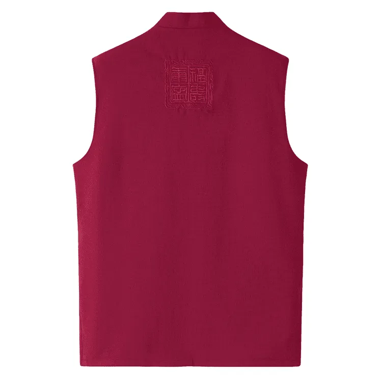 Lined Tang Waistcoat with Embroidery