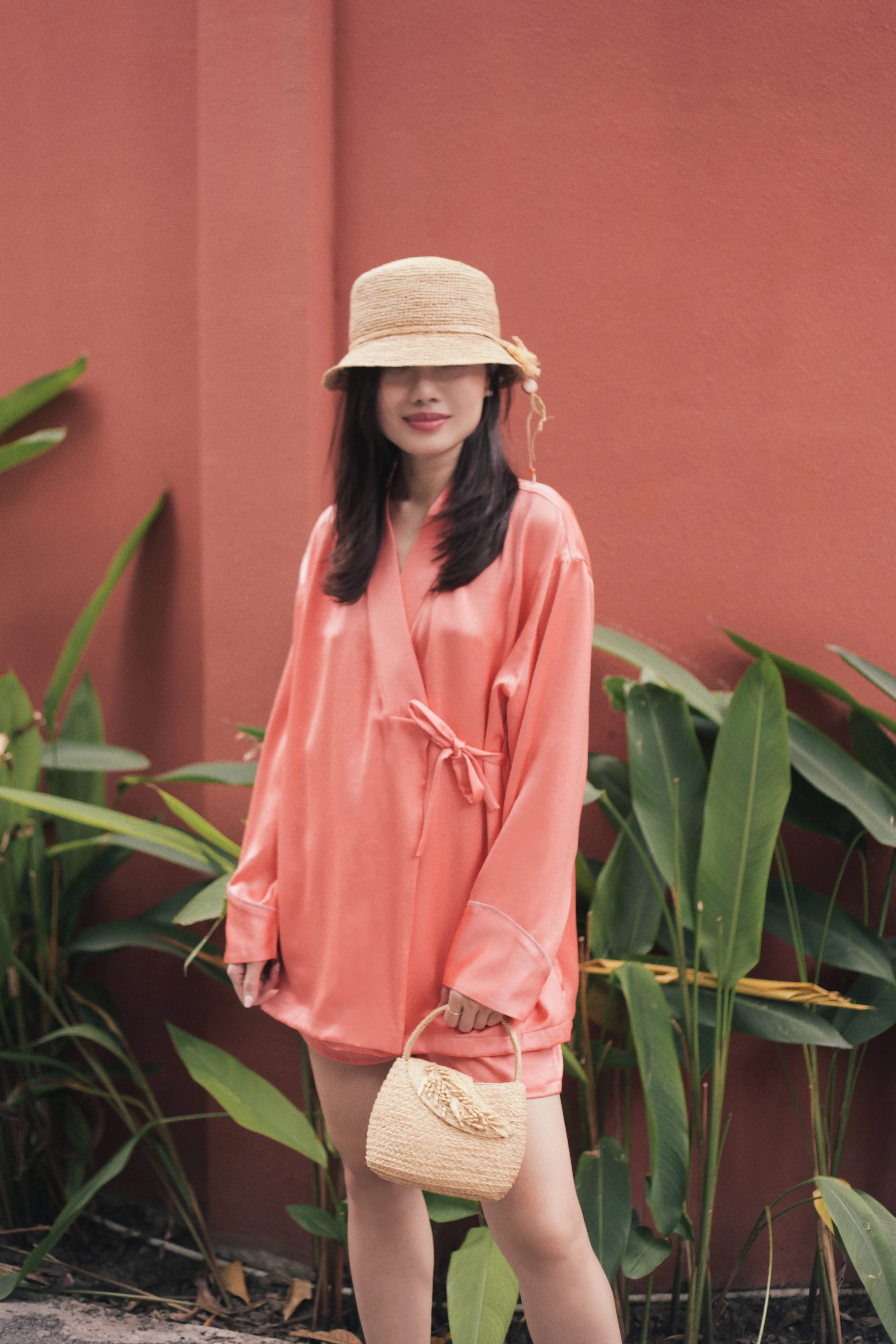 Lior orange silk jacket