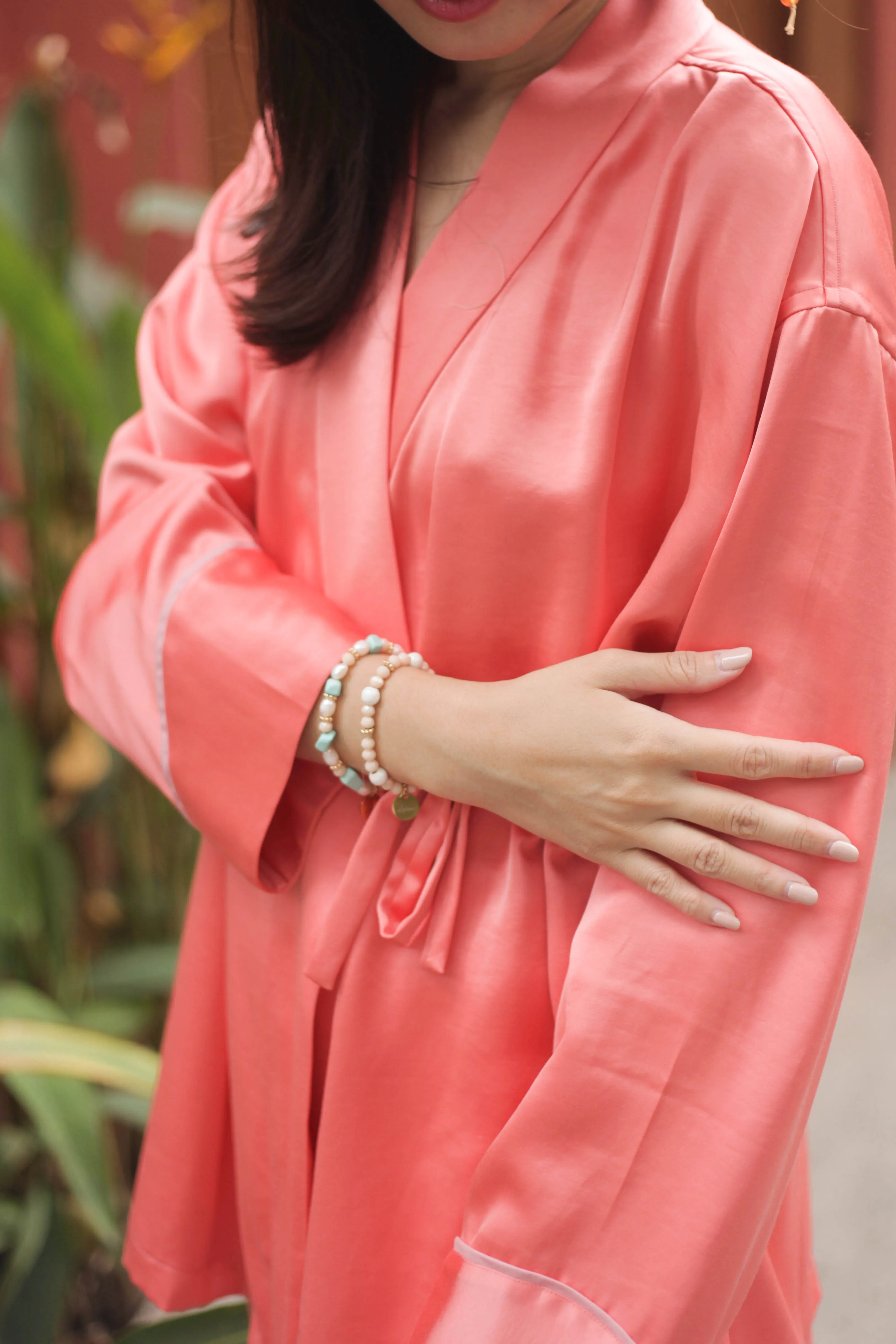 Lior orange silk jacket