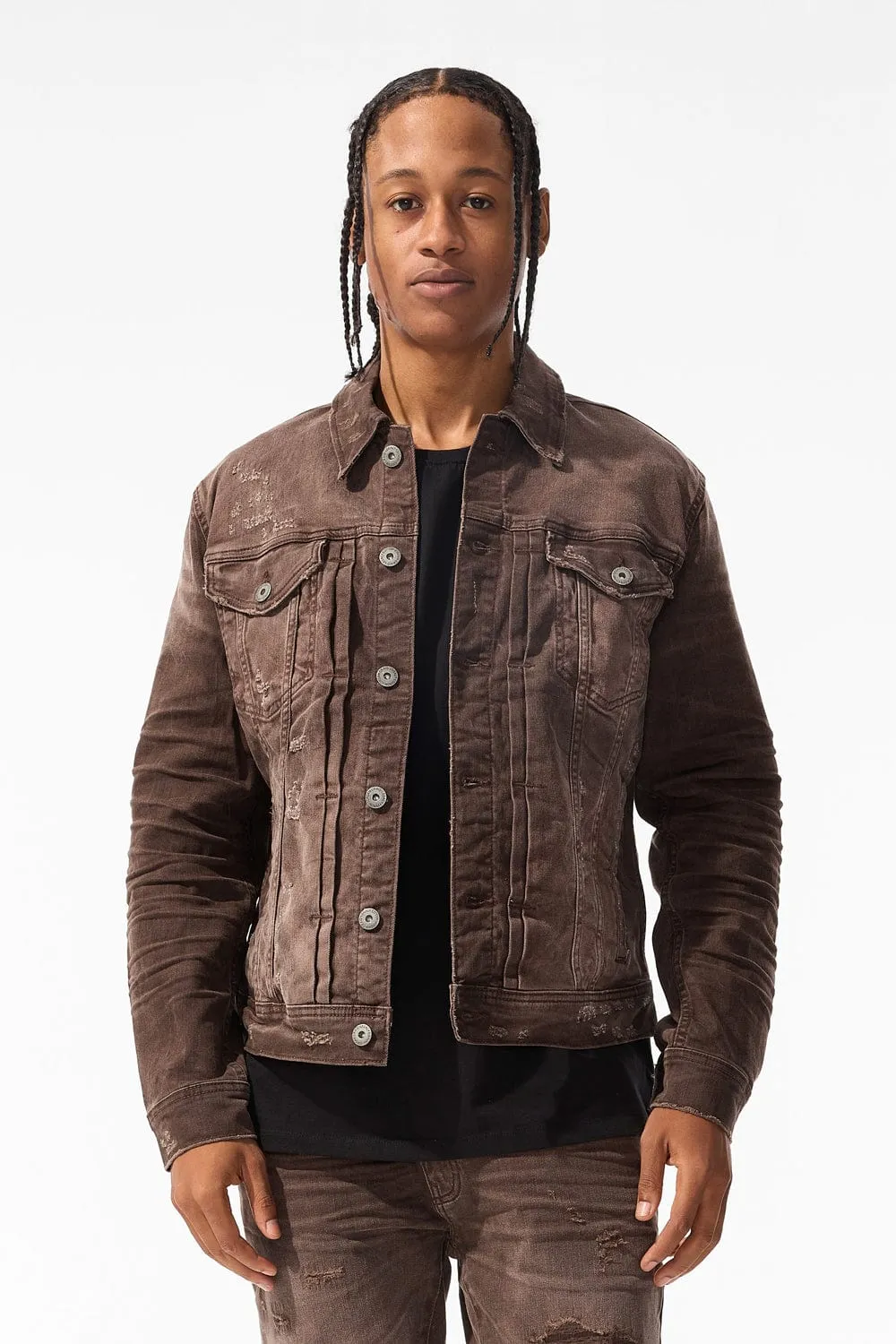 Meadowlands Denim Trucker Jacket (Earth Tones)