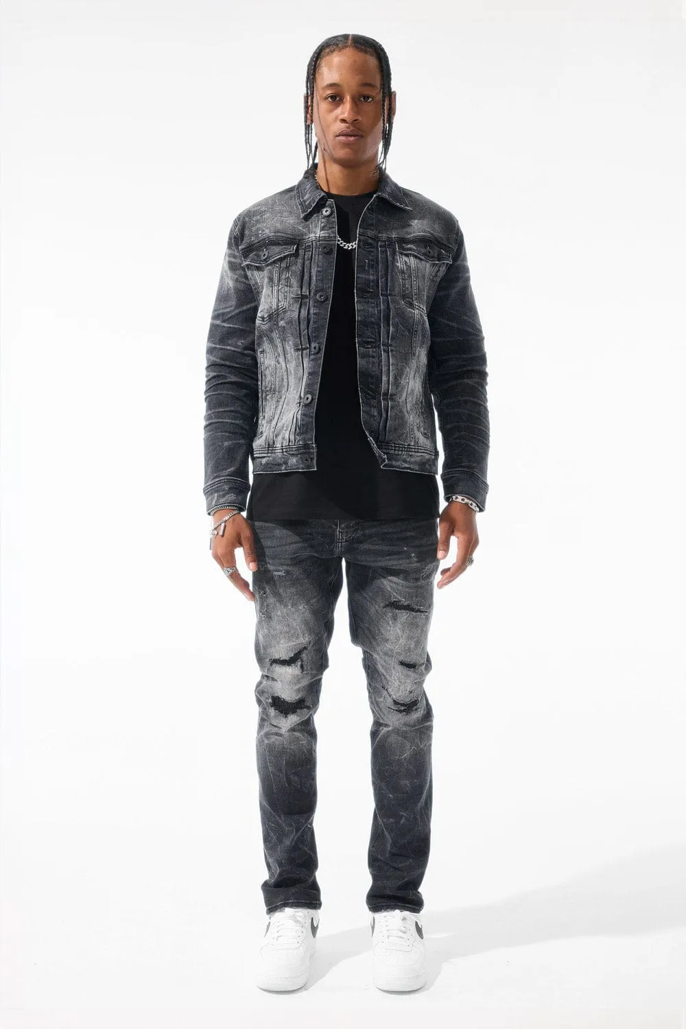 Meadowlands Denim Trucker Jacket (Monochrome)