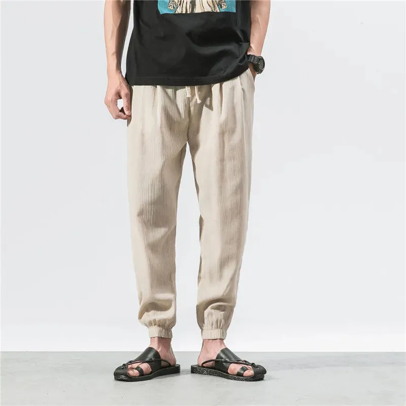 men's cargo jogging pants summer designer fashion joggers solid brand thin casual men loose plus size 5xl sweatpants pantalon homme streetwear Mens Pants