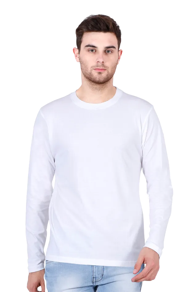 Monochrome Full Sleeve T Shirt for Men