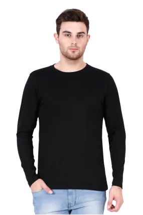 Monochrome Full Sleeve T Shirt for Men