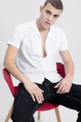 Monochrome White Embroidery Shirt