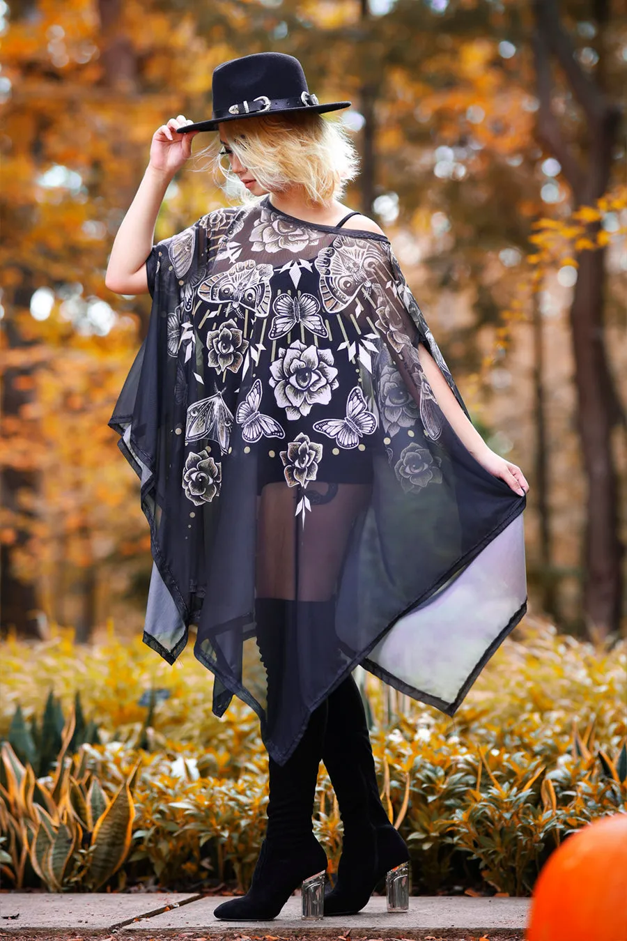 Mystify Mesh Poncho