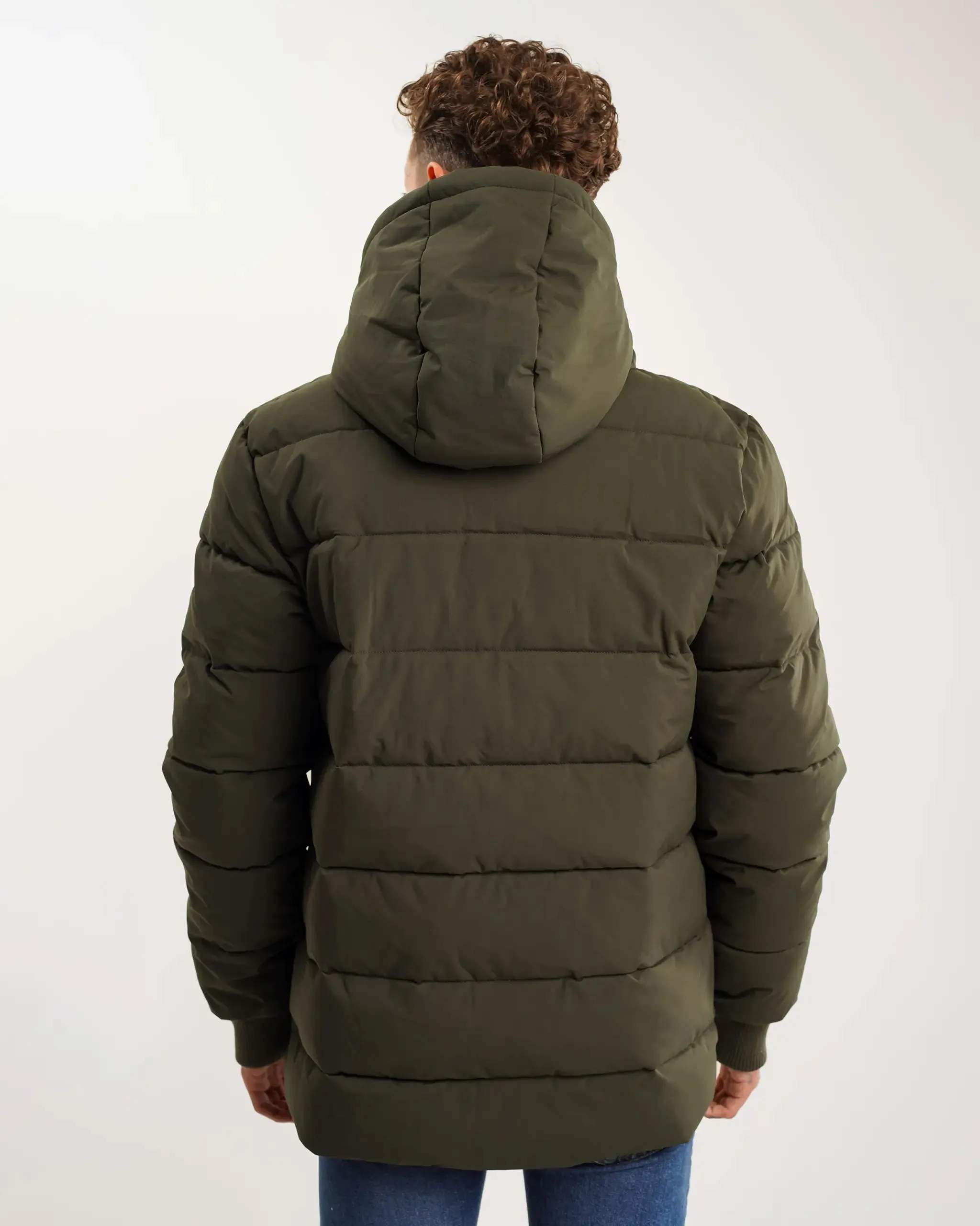 Newcastle United Men's Khaki Short Puffer Jacket