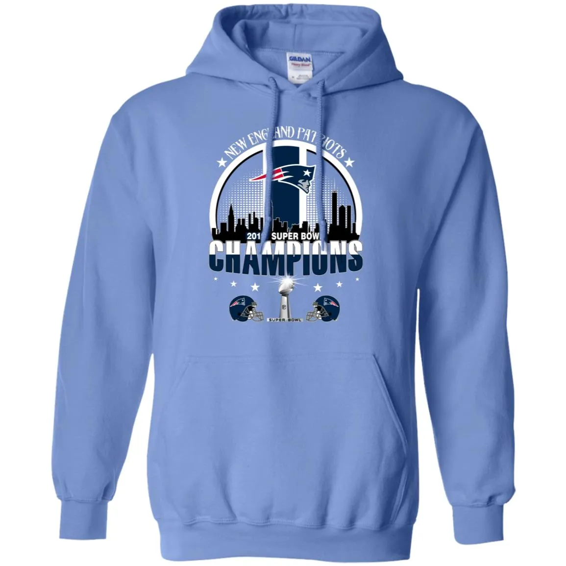 Nfl – New England Patriots 2019 Super Bowl Champions Football Pullover Hoodie Sweatshirt