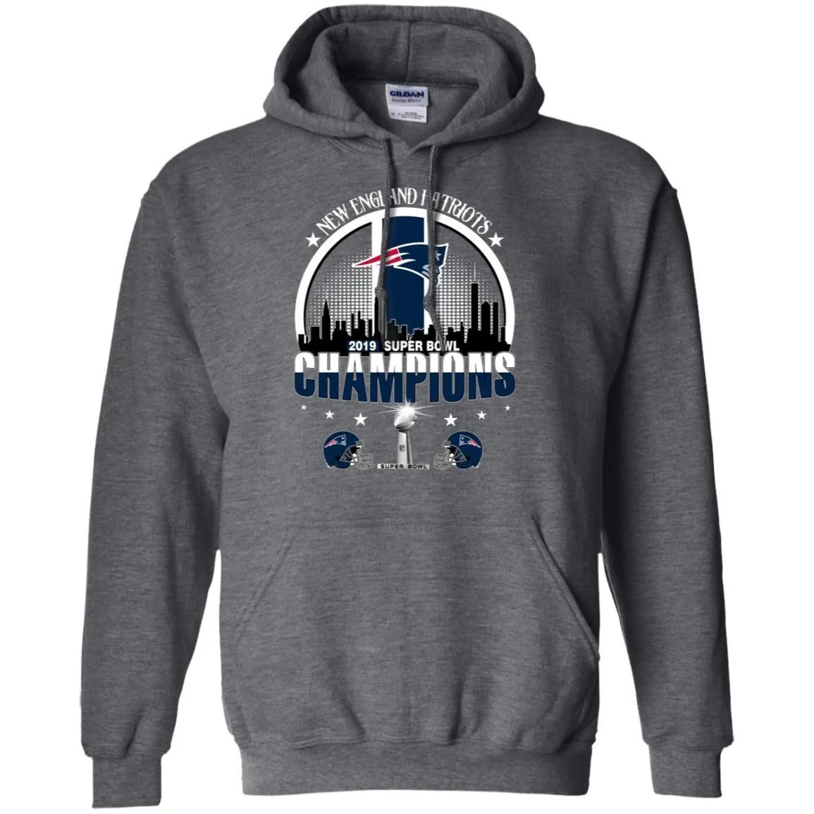 Nfl – New England Patriots 2019 Super Bowl Champions Football Pullover Hoodie Sweatshirt