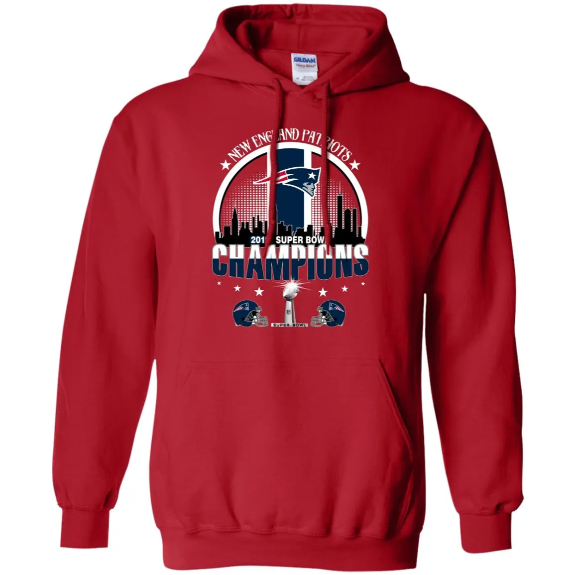 Nfl – New England Patriots 2019 Super Bowl Champions Football Pullover Hoodie Sweatshirt