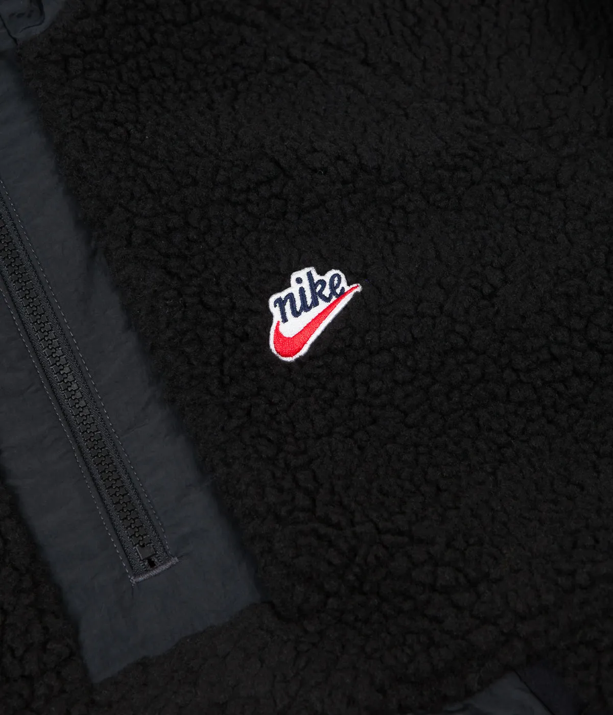 Nike Winter Half Zip Hoodie - Black / Off Noir