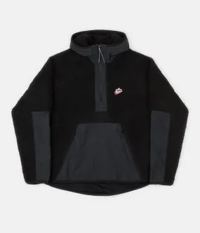 Nike Winter Half Zip Hoodie - Black / Off Noir