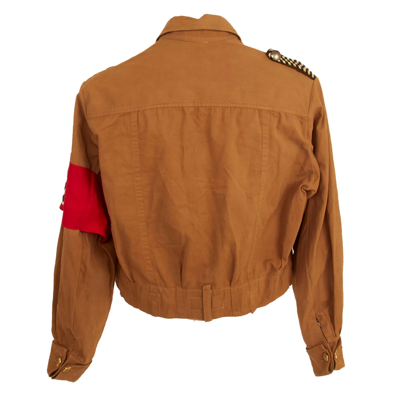 Original German WWII SA Westmark Group SA-Haupttruppführer Brown Shirt Tunic and Corduroy Jodphurs
