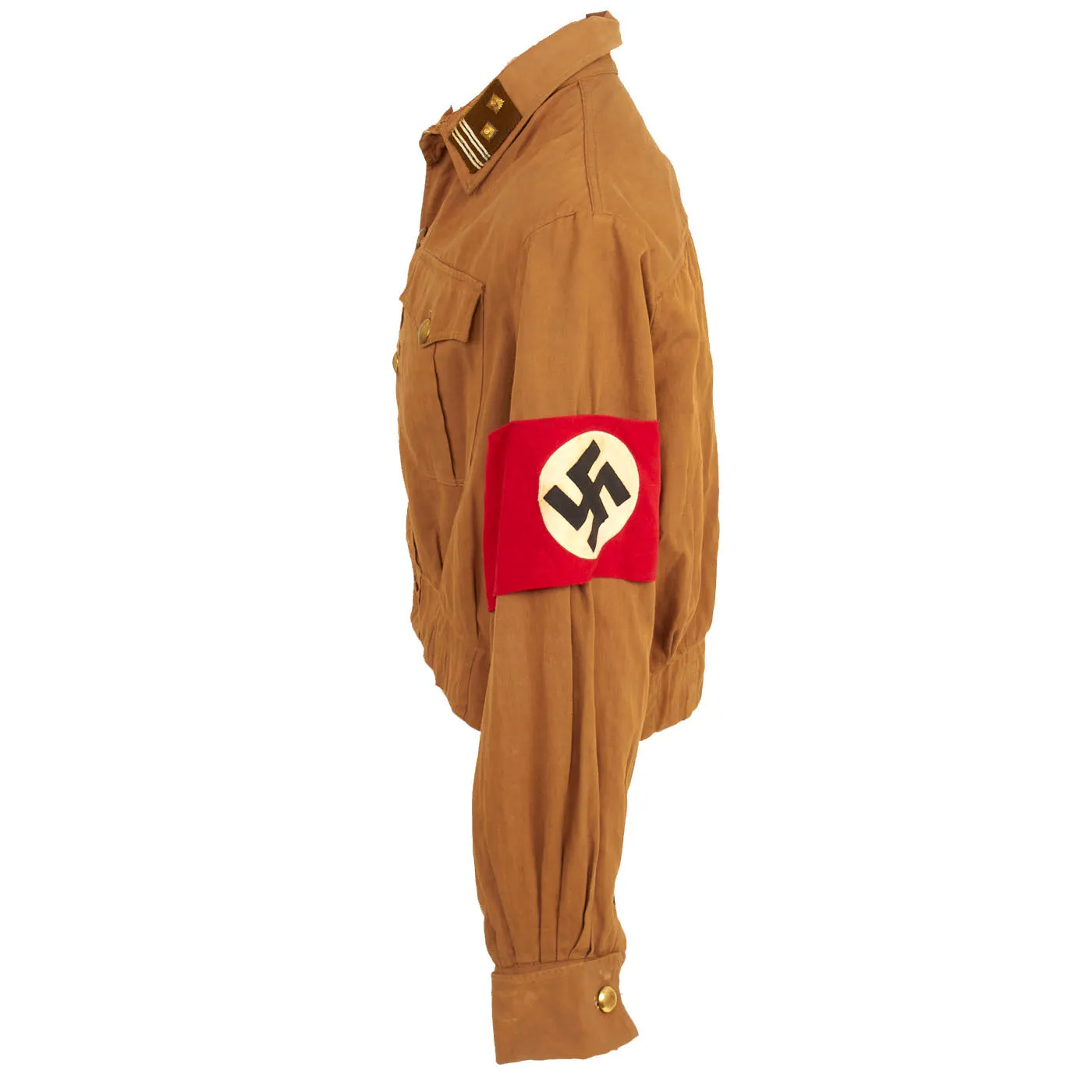 Original German WWII SA Westmark Group SA-Haupttruppführer Brown Shirt Tunic and Corduroy Jodphurs