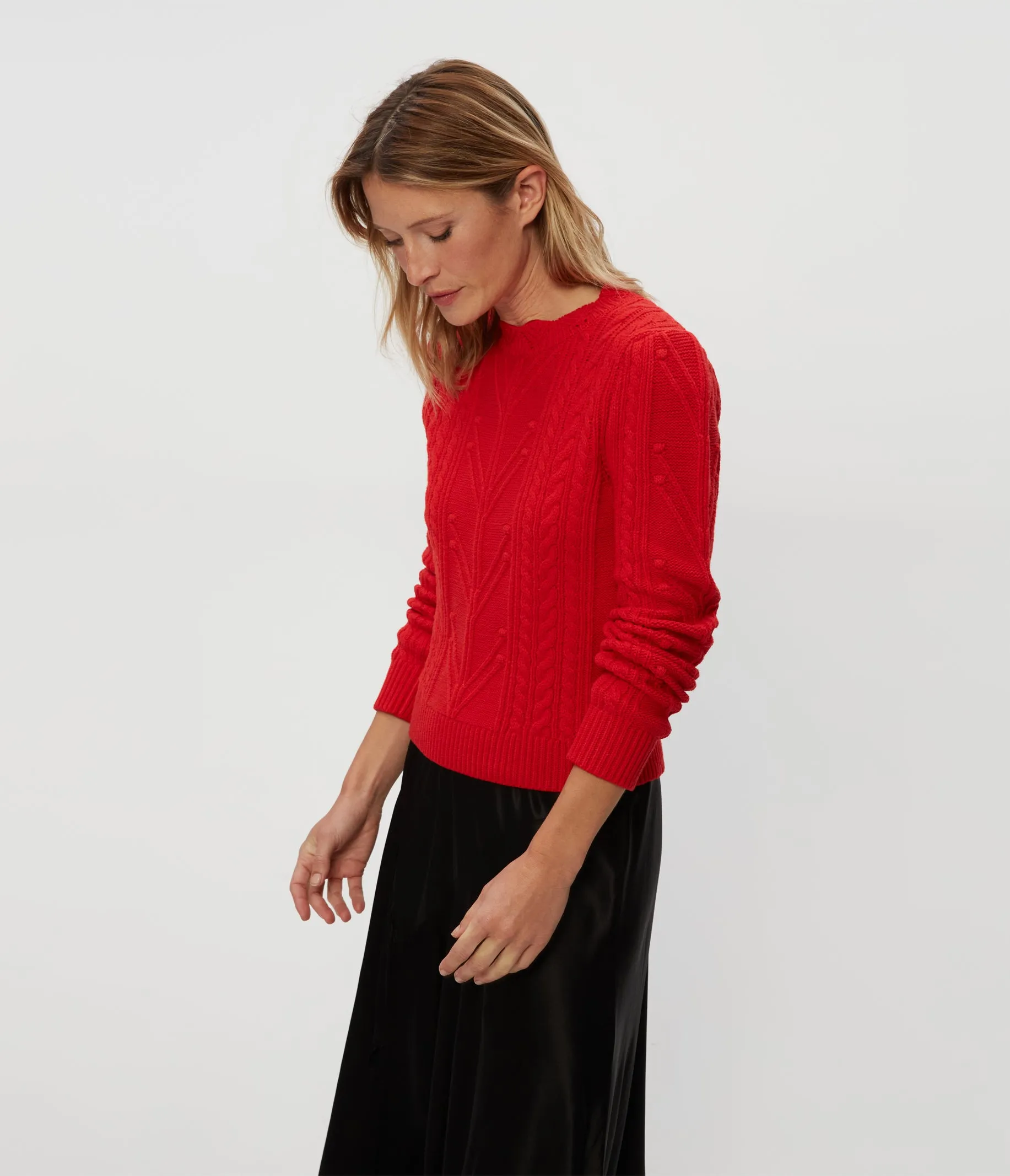 Pia Cable Knit Sweater