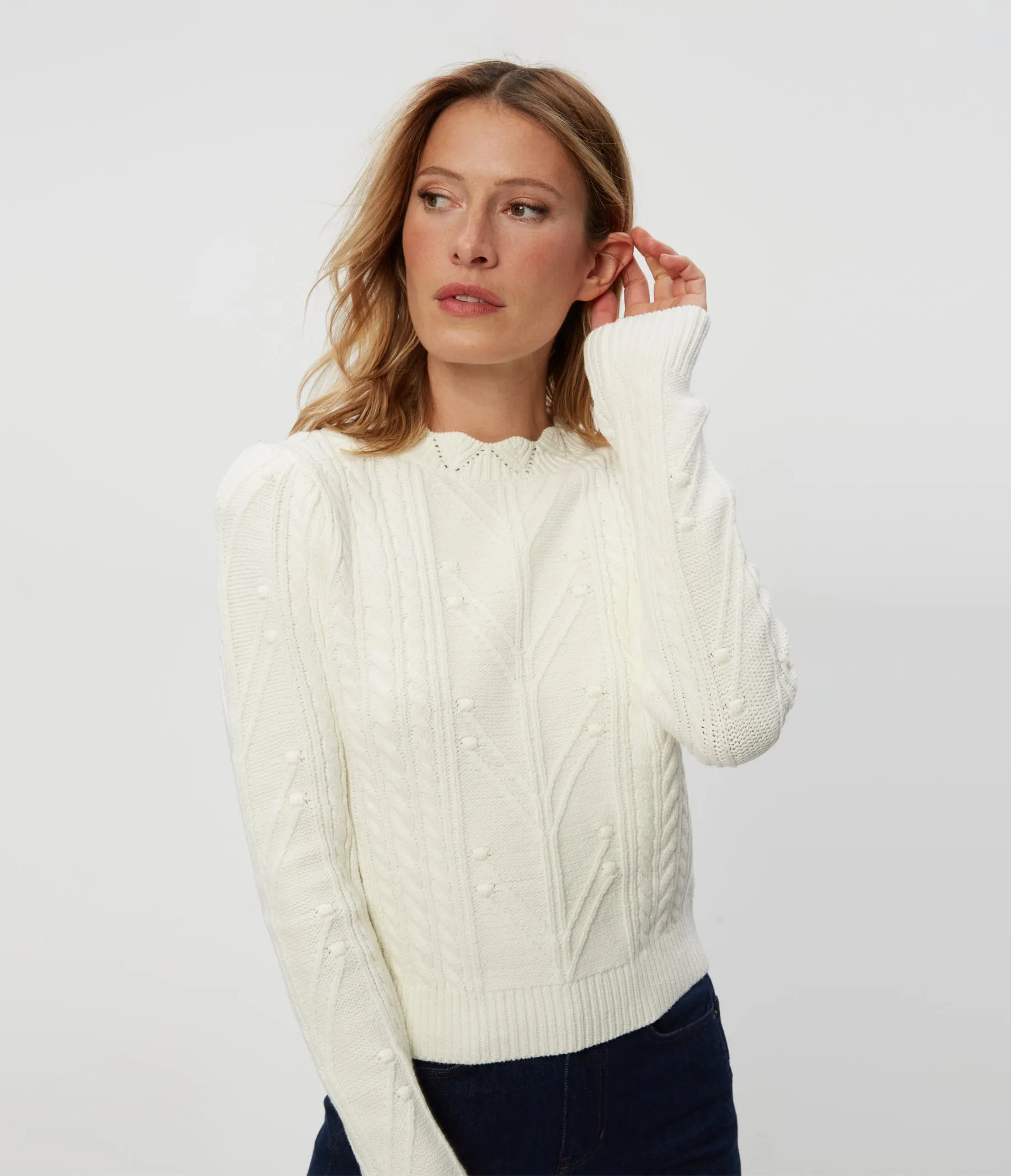 Pia Cable Knit Sweater