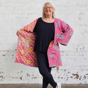 PINK & PINK Vintage Kantha Kimono