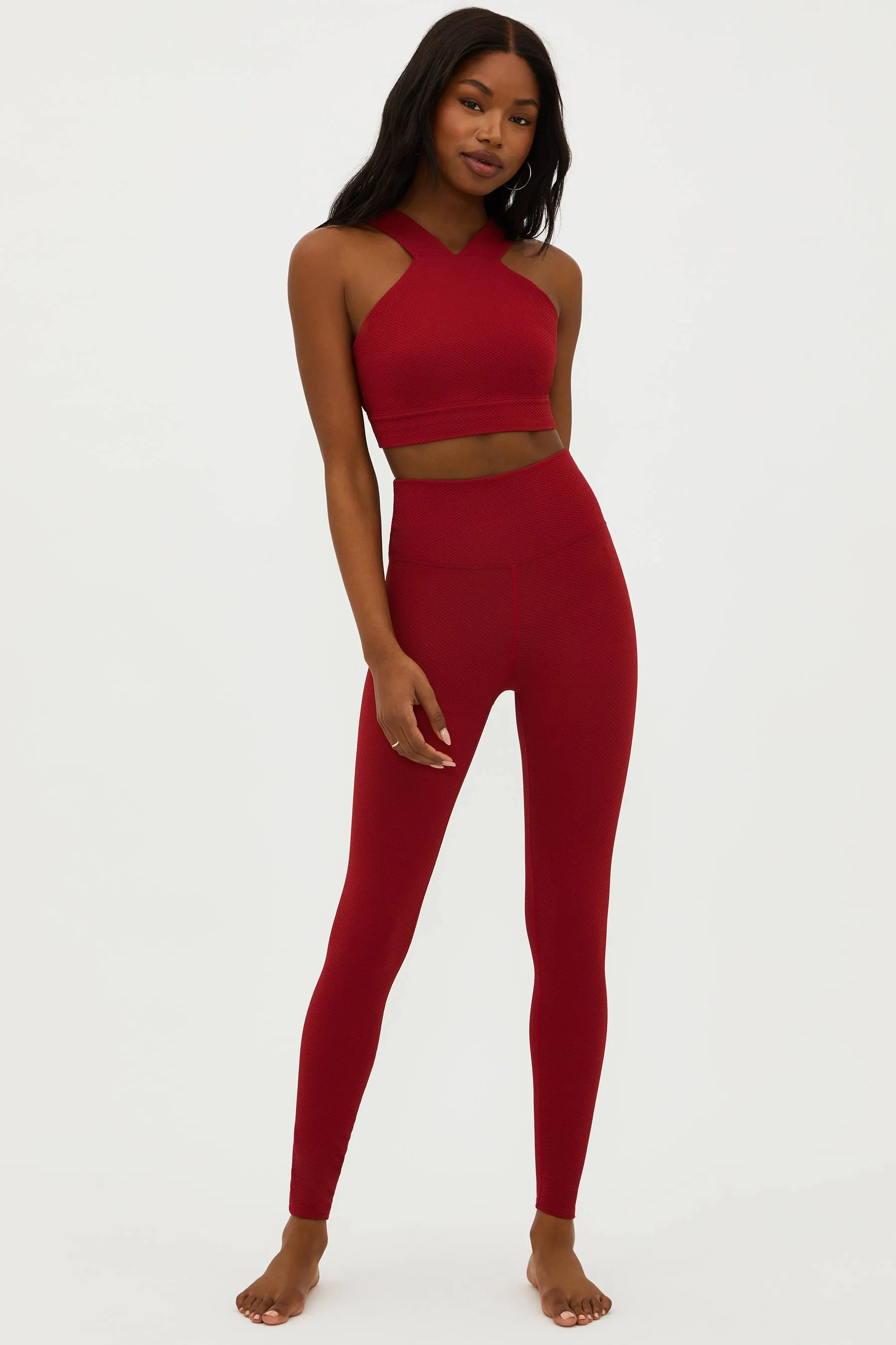 Piper Legging Rio Red Waffle