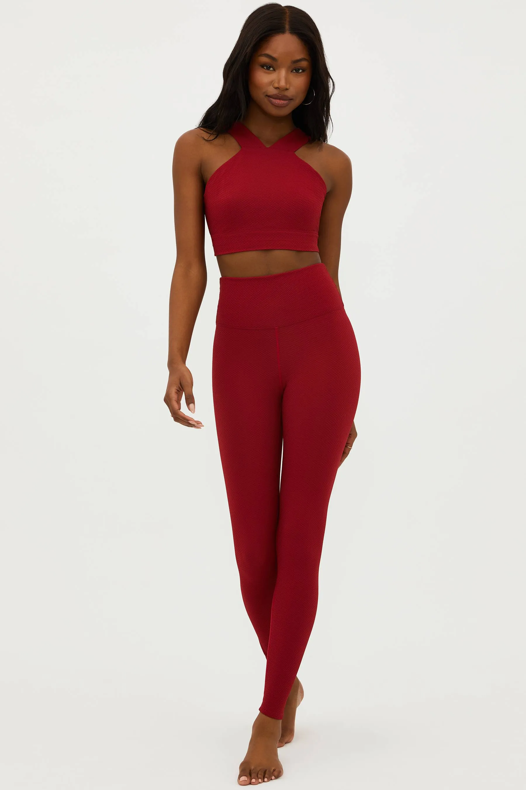 Piper Legging Rio Red Waffle